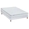 Image de Idliterie - Ensemble matelas ressorts 5 zones etoile + sommier - made in france - 140x190cm + sommier - blanc
