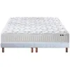 Image de Ensemble Matelas Ressorts 5 Zones Etoile + Sommier 2x80x200 Sommier Blanc