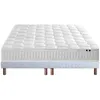 Image de Ensemble Matelas Ressorts Cosmos + Sommier 2x80x200 Sommier Blanc