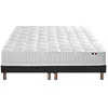 Image de Ensemble Matelas Ressorts Cosmos + Sommier 2x80x200 Sommier Noir