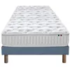 Image de Ensemble Matelas Ressorts Fermes Biconiques Spectre + Sommier 90x190 Sommier Bleu Denim