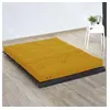 Image de Matelas futon latex couleur - ocre, dimensions - 160 x 200 cm