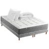 Image de Pack Matelas Ressort 7 zones + Sommier + couette + oreillers Fabriqué en France MAX 2x90 x 200