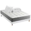Image de Pack Matelas Ressort 7 zones + Sommier + couette + oreillers Fabriqué en France MAX 160 x 200 , Sommier Blanc