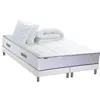 Image de Pack matelas Ressort 7 zones + sommier + oreiller + couette FABRICATION FRANCAISE 2x80 x 200 cm, Sommier Blanc