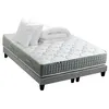 Image de Pack matelas Ressort 7 zones HYGGE + Sommier + couette + oreillers Fabriqué en France 2x80 x 200 cm, Sommier Gris chiné
