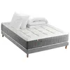 Image de Pack Matelas Ressort 7 zones + Sommier + couette + oreillers Fabriqué en France MAX 160 x 200 , Sommier Gris chiné