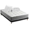 Image de Pack Matelas Ressort 7 zones + Sommier + couette + oreillers Fabriqué en France MAX 160 x 200 , Sommier Noir