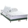 Image de Pack matelas Ressort 7 zones + sommier + oreiller + couette FABRICATION FRANCAISE 2x90 x 200 cm, Sommier Vert celadon