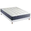 Image de Ensemble Matelas Ressort 7 zones + Mémoire de forme + Sommier KING STYLE Fabriqué en France 140 x 190 cm, Sommier Blanc