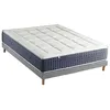 Image de Ensemble Matelas Ressort 7 zones + Mémoire de forme + Sommier KING STYLE Fabriqué en France 160 x 200 cm, Sommier Gris chiné