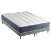 Image de Ensemble Matelas Ressort 7 zones + Mémoire de forme + Sommier KING STYLE Fabriqué en France 2x80 x 200 cm, Sommier Vert celadon