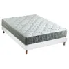 Image de Ensemble + matelas Ressort 7 zones Face Hiver/Eté différente HYGGE Fabriqué en France 140 x 190 cm, Sommier Blanc