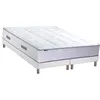 Image de Ensemble matelas Ressorts 7 zones cm + sommier PALACIO 2 FABRICATION FRANCAISE 2x80 x 200 cm, Sommier Blanc
