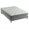 Image de Ensemble + matelas Ressort 7 zones Face Hiver/Eté différente HYGGE Fabriqué en France 160 x 200 cm, Sommier Gris chiné