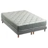 Image de Ensemble + matelas Ressort 7 zones Face Hiver/Eté différente HYGGE Fabriqué en France 2x80 x 200 cm, Sommier Gris chiné