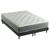Image de Ensemble + matelas Ressort 7 zones Face Hiver/Eté différente HYGGE Fabriqué en France 2x90 x 200 cm, Sommier Noir