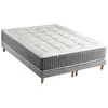 Image de Ensemble Matelas Ressort 7 zones + Sommier Fabriqué en France MAX 2x90 x 200 , Sommier Gris chiné