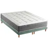 Image de Ensemble Matelas Ressort 7 zones + Sommier Fabriqué en France MAX 2x80 x 200 , Sommier Vert celadon