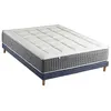 Image de Ensemble Matelas Ressort 7 zones + Sommier Fabriqué en France MAX 140 x 190 , Sommier Bleu denim