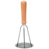 Image de Pilon Presse Purée Inox Manche Bois