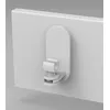 Image de Lot de 2 supports sans perçage barre de vitrage Petite fenetre, 10 mm blanc mat