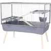 Image de Cage grillagée lapin et rongeur sur pieds NeoLife 100 L - Gris
