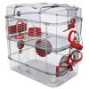 Image de Cage pour petits rongeurs Rody 3 duo rouge grenadine
