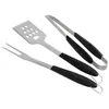 Image de Set 3 ustensiles inox Le Marquier AGR02 Noir et Argent