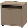 Image de Meuble cuisine extérieur taupe pour cuisson avec tablette 80 x 55 cm - Le Marquier