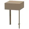 Image de Support d'angle taupe pour cuisine extérieure - Le Marquier