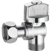 Image de Robinet d'arrêt wc équerre 1/4 tour mâle femelle écrou libre MF3/8 (12x17) laiton chromé NOYON & THIEBAULT - 294-12CL1