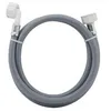 Image de Flexible d'alimentation de machine à laver en caoutchouc double femelle f3/4' (20x27) dont 1 coudé noyon & thiebault - l 2. 50 mètres - 1878s-sc1