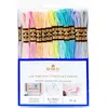Image de Fils de laine - 12 échevettes - Fil mouliné - DMC - Coloris pastels - Broderie - Point de croix