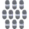 Image de 10 pelotes - 100% acrylique - Gris - 838 - 50g - 140m - DMC - Knitty 4 - Tricot
