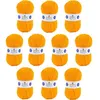 Image de 10 pelotes - 100% acrylique - Jaune - 978 - 50g - 140m - DMC - Knitty 4 - Tricot