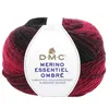 Image de Pelote de Laine Merino Essentiel Ombre - 150g - DMC : Laine Dégradée pour Projets d'Automne/Hiver(...) - 1001 Rouge et Noir
