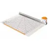 Image de Fiskars Couteau rotatif Ø 45 mm avec règle, 12" x 12", Orange/Blanc, 1016264 (8 feuilles, 12 x 12 pouces), Massicot, Orange, Blanc