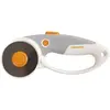 Image de Fiskars, Cutter, Couteau à rouler en titane, Ø 60 mm, Pour droitiers et gauchers, Orange/Blanc/Gris, 1004753 (Lame de rechange)