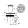 Image de Bonde de receveur D60 + grille D85 horizontale inox - VALENTIN - 00 575200 000 00