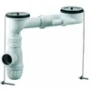 Image de Kit de vidage siphon et bonde sans trop-plein pour évier 2 cuves D60 - VALENTIN - 00 788000 000 00