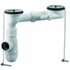 Image de Kit de vidage siphon et bonde sans trop-plein pour évier 2 cuves D60 VALENTIN 00 788000 000 00