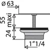 Image de Bonde plastique à grille D63 - VALENTIN - 00 605100 000 00
