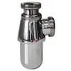 Image de Siphon De Lavabo A Tube Plongeur Reglable - Laiton Chrome