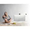 Image de Radiateur à inertie pierre avec porte serviettes - Dual Kherr Curve 2.0 vertical - 1500W -