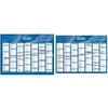 Image de Calendrier Banque - Bleu - 55x405cm