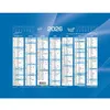 Image de Calendrier Banque - Bleu - 18x135cm