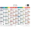 Image de CAL ANNUEL HORIZ 12M 55X40,5 FR Arc en ciel - 55x40,5 cm