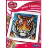 Image de Kit créatif SentoSphère Art et créations Canevas à diamanter Tigre