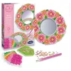 Image de Miroir mosaique fleurs a diamanter - sentosphere